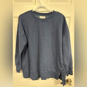 Kersh Navy Blue Long Sleeve Sweatshirt, Woman Size Large, Woman Shirt